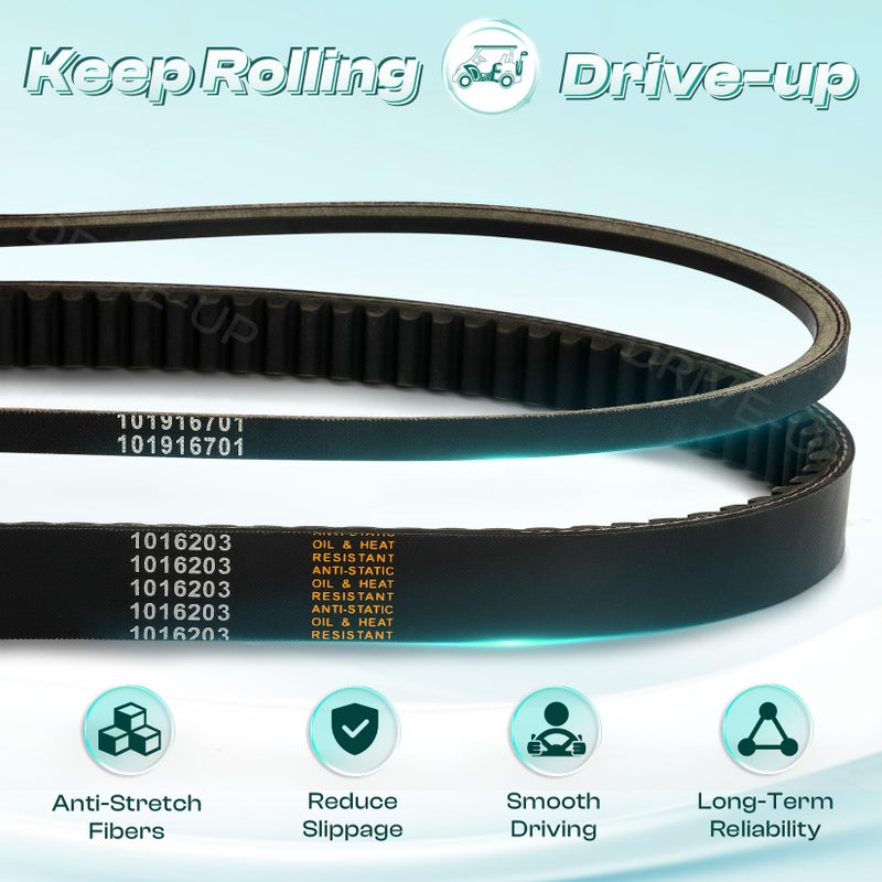 Drive-up 1016203 101916701 Starter Generator and Drive Belt Kit for Club Car DS Precedent Golf Cart - Image 2